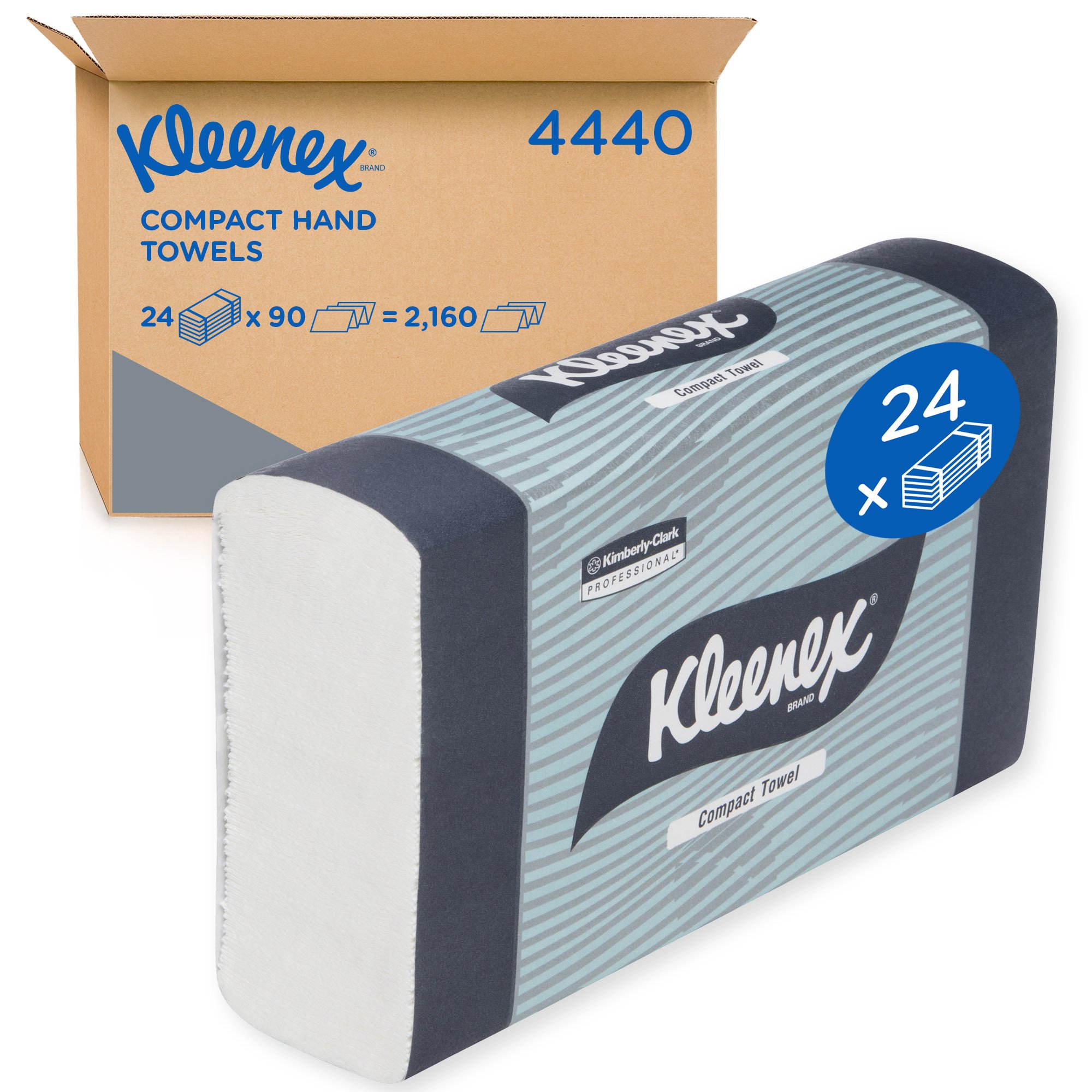 Kleenex Compact Hand Towel 29.5x19cm PK90 4440