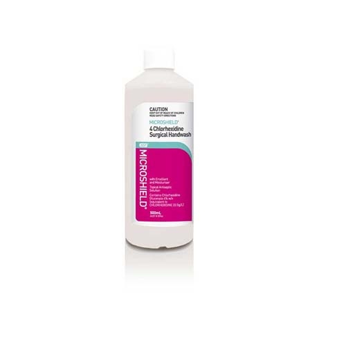 Microshield 4 Chlorhexidine 4% Surgical Handwash 500ml