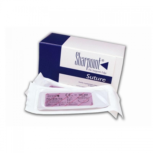 Sharpoint Sutures PolySyn FA 3-0 3/8 24mm 70cm Fast Absorbable