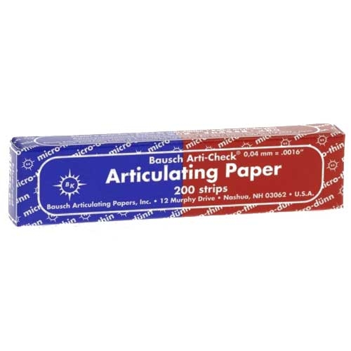 Bausch Articulating Paper/strips 104 x 20 mm Blue/Red 40u BK80