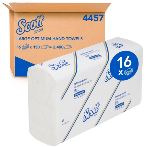 Scott Optimum Large Hand Towel 30.5x21cm PK110 4457