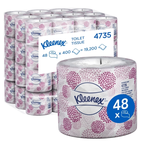 KLEENEX 4735 Toilet Tissue White 2 Ply PK400