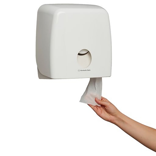 KCP AQUARIUS Jumbo Roll Toilet Tissue Dispenser White ABS Plastic