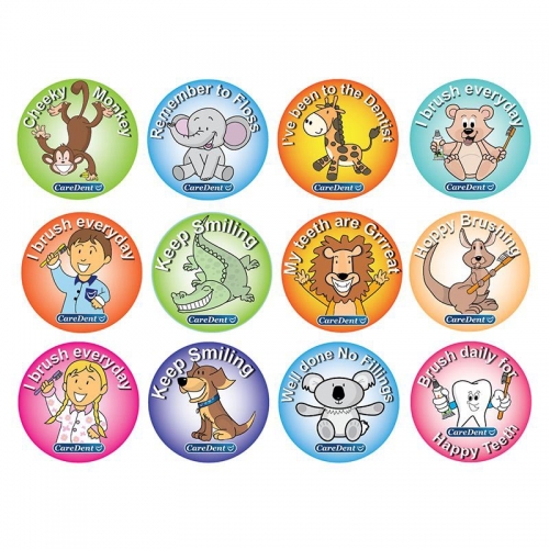 Caredent Kids Stickers (2 x 120) - Click for more info