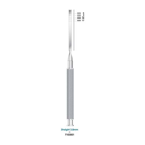 Ongard Lite-Touch Implant Graduated  Scalpels Straight #3.8mm