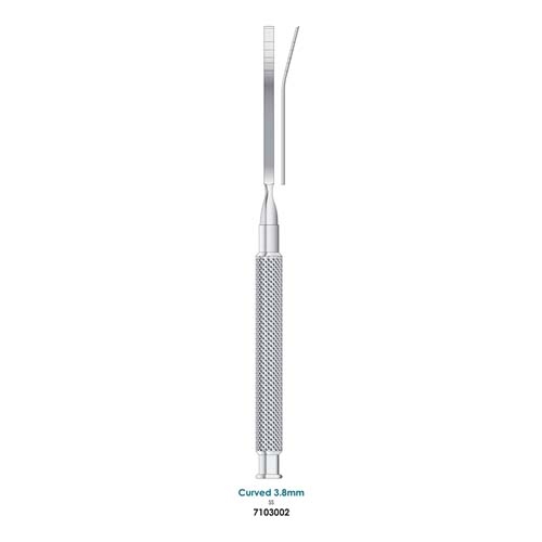 Ongard Lite-Touch Implant Graduated  Scalpels Curved #3.8mm