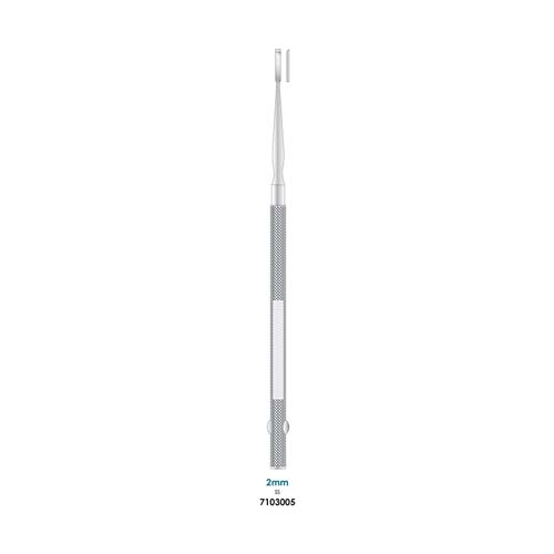 Ongard Lite-Touch Implant Freer Scalpel One Sided Cut #2mm