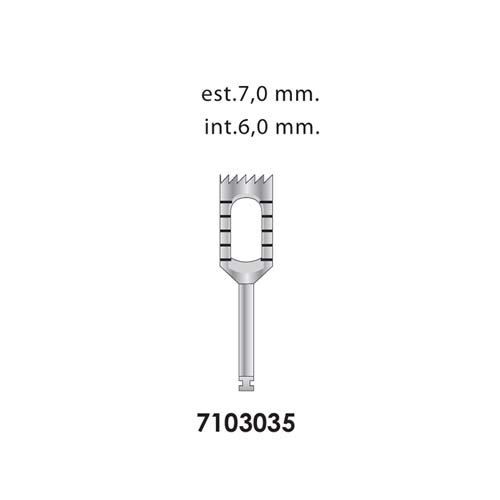Ongard Lite-Touch Implant Trephine Bur 15mm High#6.0mm