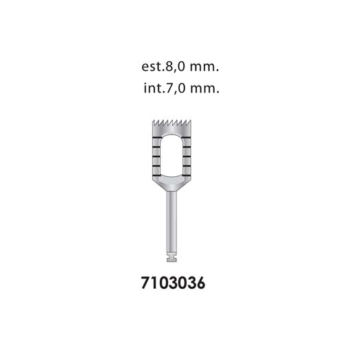 Ongard Lite-Touch Implant Trephine Bur 15mm High#7.0mm