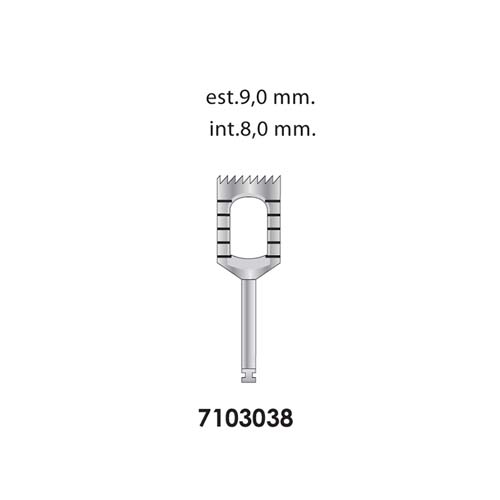 Ongard Lite-Touch Implant Trephine Bur 15mm High#8.0mm