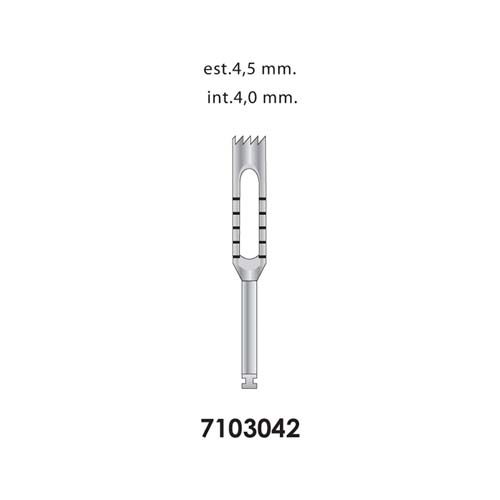 Ongard Lite-Touch Implant Trephine Bur 20mm High#4.0mm
