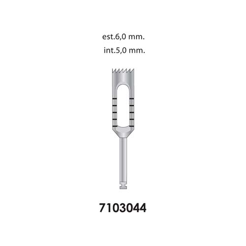 Ongard Lite-Touch Implant Trephine Bur 20mm High#5.0mm