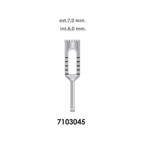 Ongard Lite-Touch Implant Trephine Bur  20mm High#6.0mm