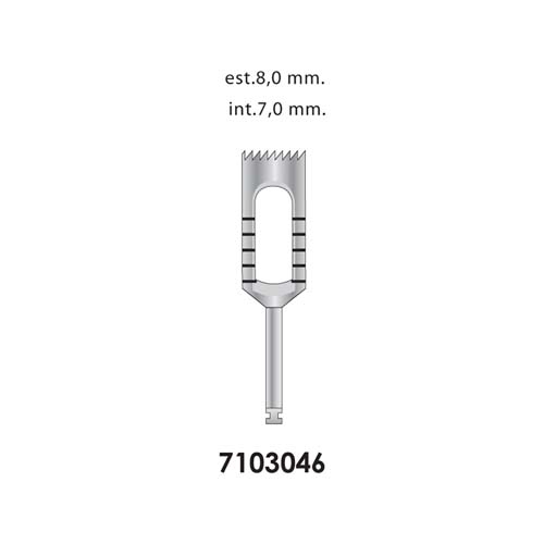 Ongard Lite-Touch Implant Trephine Bur 20mm High#7.0mm