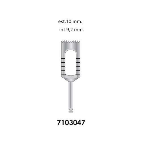 Ongard Lite-Touch Implant Trephine Bur 20mm High#9.2mm