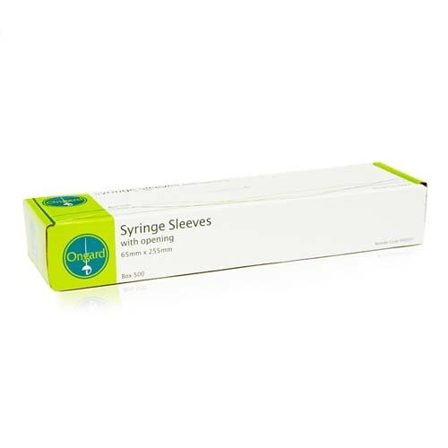 Ongard Eco Syringe Sleeves with Opening 64mm x 254mm - Click for more info
