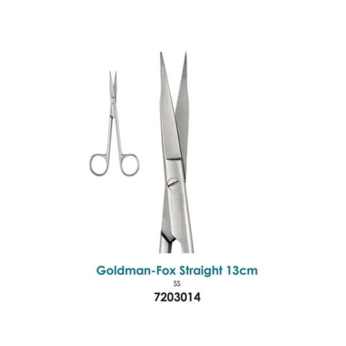 Ongard Lite-Touch Scissors Goldman-Fox Straight 13cm