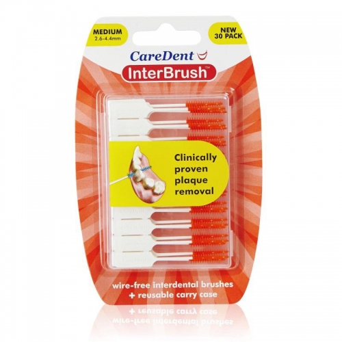 Caredent InterBrush Retail Pack Orange Medium 30