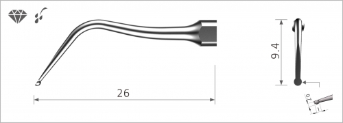 Xpedent Ultrasonic Scaler Tip EMS SB3