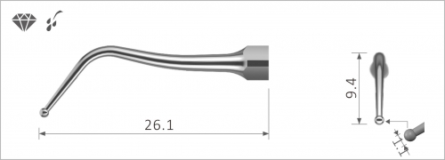 Xpedent Ultrasonic Scaler Tip NSK SBN1