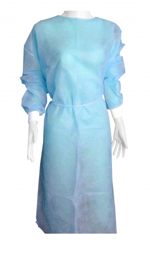 Everyday Essentials Isolation Gowns Universal Blue (5 x 10) - Click for more info