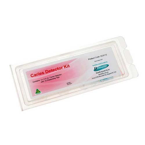 Dentalife Caries Detector Syringe Kit 2 x 2.5ml Red