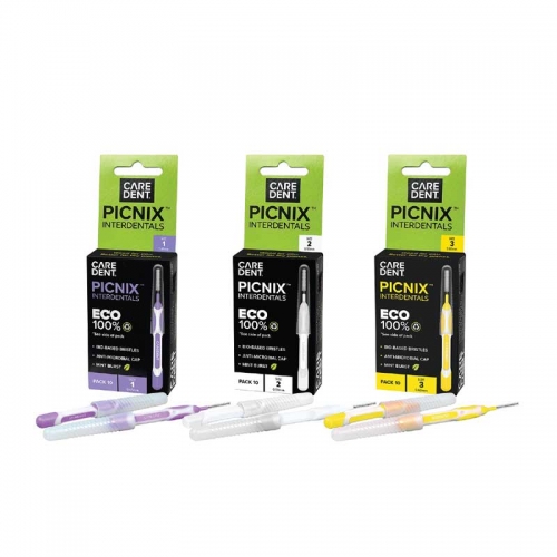 Caredent Picnix Eco Interdental Brushes Retail Pack
